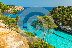 Beautiful beach Cala des Moro, Palma Mallorca, Spain photo