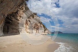 Beautiful beach at Cala Luna, Sardinia