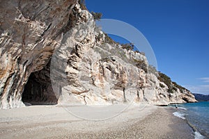 Beautiful beach at Cala Luna, Sardinia