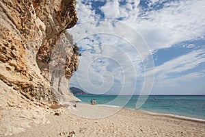 Beautiful beach at Cala Luna, Sardinia
