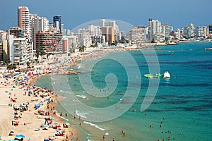 Beautiful beach in Calpe, Spain