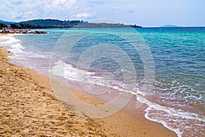 Beautiful beach at Chalkidiki peninsula