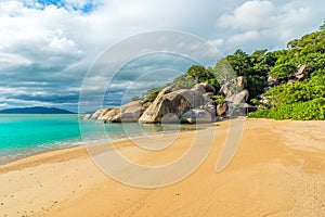 Beautiful beach at coast of Vietnam - Ninh van bay