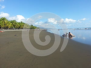 Beautiful beach in Costa Rica photo