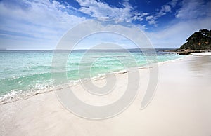 Beautiful beach in Jervis Bay, Australia photo