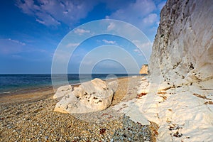 Beautiful beach on the Jurassic Coast of Dorset