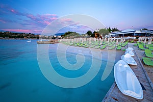 Beautiful beach in Ksamil in Albania