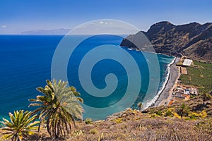 Beautiful beach in La Gomera island - Canary