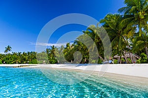 Beautiful beach landscape. Summer holiday and vacation concept. Inspirational tropical beach. Beach background banner