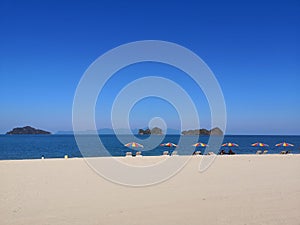 Beautiful beach in langkawi Malaysia