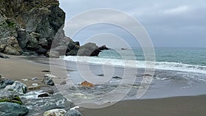 Beautiful beach in the Limekiln State Park, Big Sur California