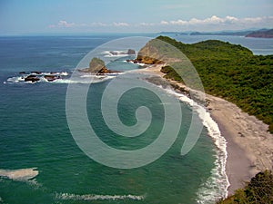 Beautiful beach Los Frailes at Machalilla national park, Ecuador