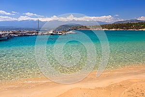 Beautiful beach at Marathi bay on Crete, Greece