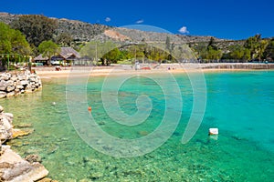 Beautiful beach at Marathi bay on Crete, Greece photo