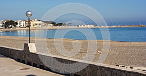 Beautiful beach of the Mediterranean Sea.