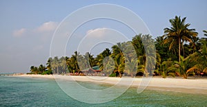 Beautiful beach at Meeru , Maldives