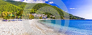 Beautiful beach near Neo Klima village,Skopelos island,Greece. photo