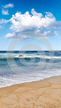 Beautiful beach and ocean. Calm and peaceful - beach, coast and oceanBeaceful beach, coast and ocean.