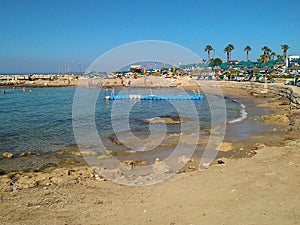 The beautiful Beach Pafos in Cyprus