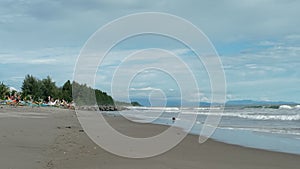 beautiful beach in pariaman