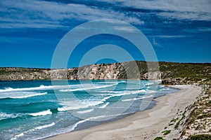 Beautiful beach of Pennington Bay, Kangaroo Island, Australia photo