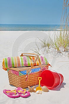 Beautiful beach picnic