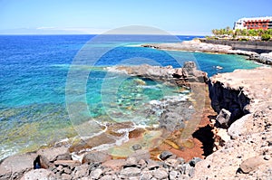 Beautiful beach in Playa Paraiso n Tenerife photo