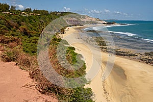 Beautiful beach of Praia do Amor near Pipa, Brazil