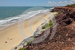 Beautiful beach of Praia do Amor near Pipa, Brazil