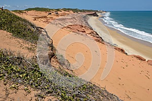 Beautiful beach of Praia do Amor near Pipa, Brazil