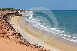 Beautiful beach of Praia do Amor near Pipa, Brazil