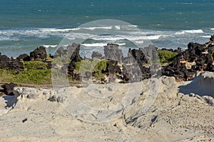 Beautiful beach of Praia do Amor near Pipa, Brazil