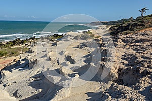 Beautiful beach of Praia do Amor near Pipa, Brazil