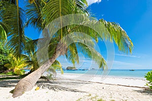 Beautiful beach at Praslin island, Seychelles