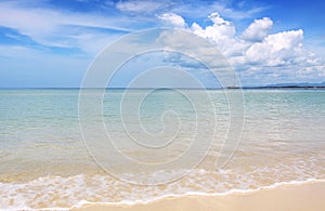 Beautiful beach and sea at Naiyang beach