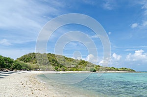 Beautiful beach and sea in sattahip thailand