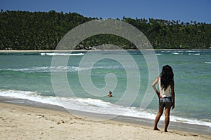 Beautiful beach south luzon philippines photo