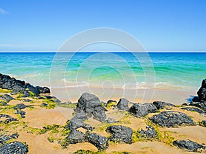 Beautiful beach on a sunny day