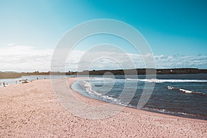 Beautiful Beach on a Sunny Day with Blue Sky