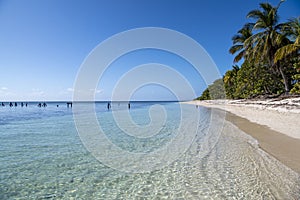 Beautiful beach in Tropes, Isla de la Juventud, Cuba