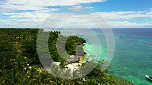 Beautiful beach and turquoise sea. Anda Bohol, Philippines.