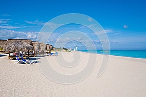 The beautiful beach of Varadero in Cuba