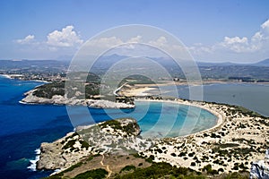 The beautiful beach of Voidokilia, Pylos