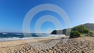 a beautiful beach in wane, indonesian