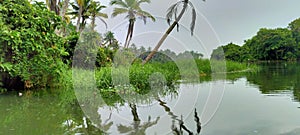 Beautiful beach and wonderful lake in India povaar