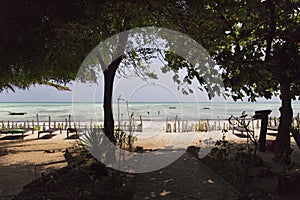 Beautiful beach in Zanzibar island,Tanzania