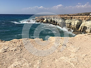 The beautiful beaches and coastlines of Cyprus photo