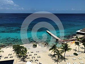 The beautiful beaches of Cozumel, Mexico photo