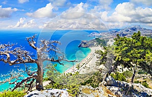 Bellissimo spiagge da grecia isola 