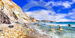 Beautiful beaches of Greek islands- Milos photo